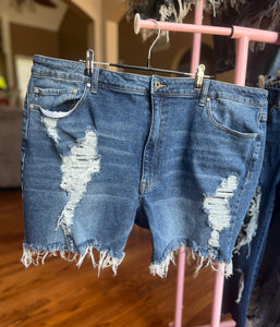 Womens 20 distressed shorty’s